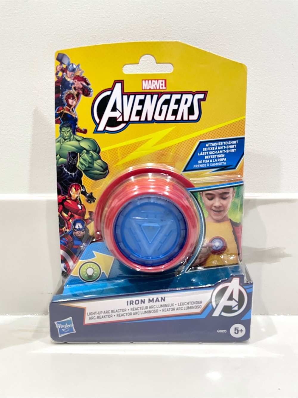 🟣2/$20 NEW Marvel Avengers Iron Man Light-Up Arc Reactor Electronic Roleplay Toy